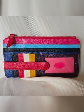 New Leather Multi Colourful Leather Card Holder
